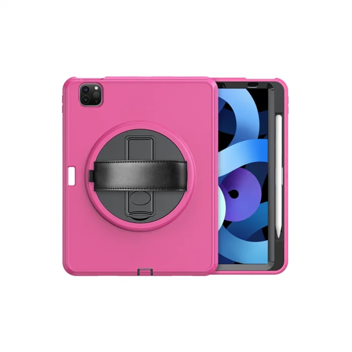 BUĞZ İpad Pro 11 (2018) Kılıf Hand Strap Tablet Kılıfı - Pembe