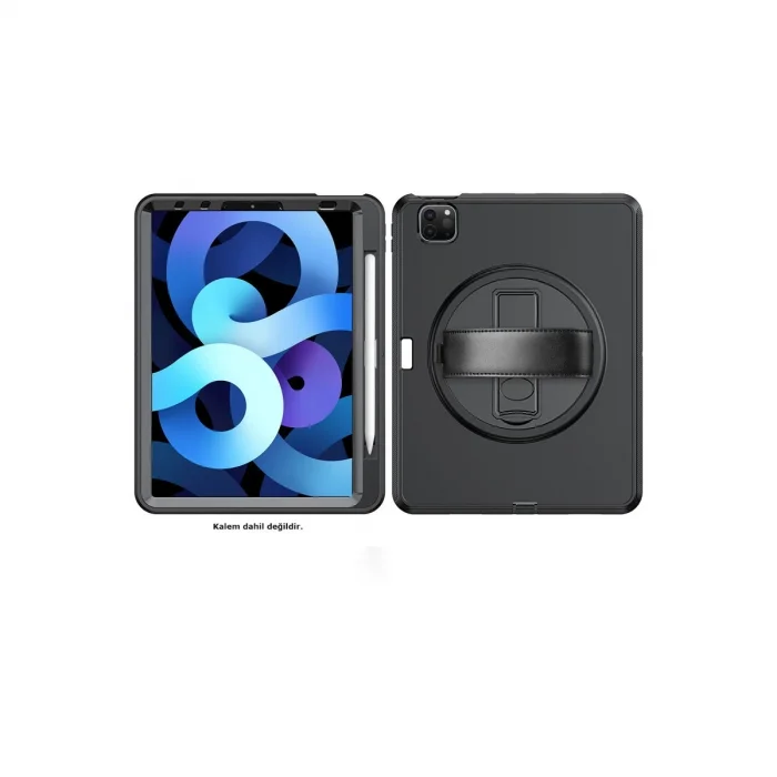 BUĞZ İpad Pro 11 (2018) Kılıf Hand Strap Tablet Kılıfı - Siyah