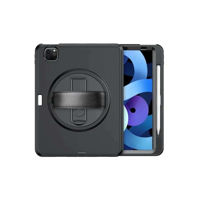 BUĞZ İpad Pro 11 (2018) Kılıf Hand Strap Tablet Kılıfı - Siyah