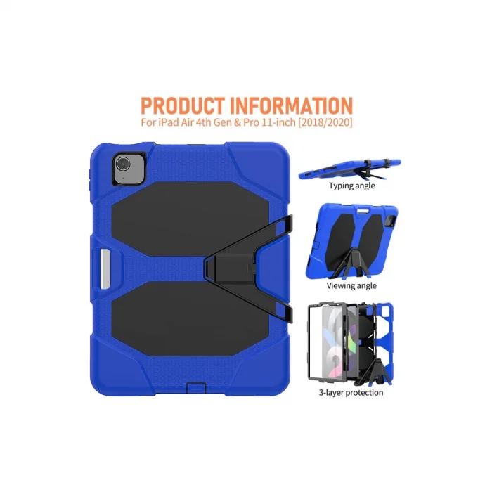 BUĞZ İpad Pro 11 (2020) Kılıf Griffin Tablet Kapak - Mavi