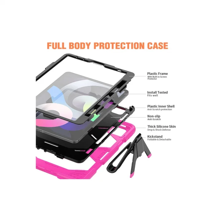 BUĞZ İpad Pro 11 (2020) Kılıf Griffin Tablet Kapak - Pembe