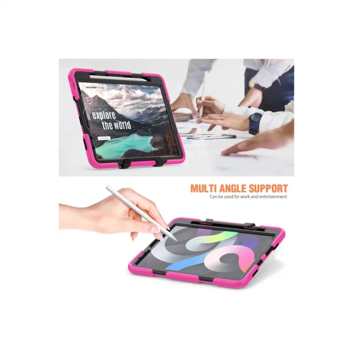 BUĞZ İpad Pro 11 (2020) Kılıf Griffin Tablet Kapak - Pembe