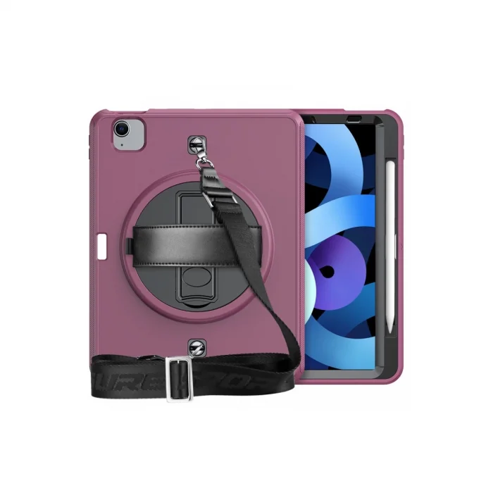 BUĞZ İpad Pro 11 (2020) Kılıf Strap-c Otterbox Tablet Kapak - Mürdüm