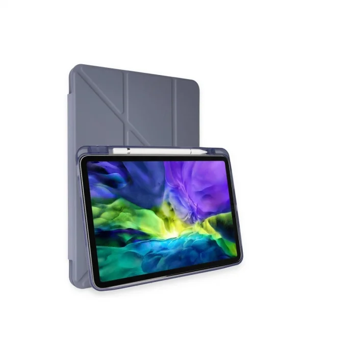 BUĞZ İpad Pro 11 (2021) Kılıf Kalemlikli Hugo Tablet Kılıfı - Lila