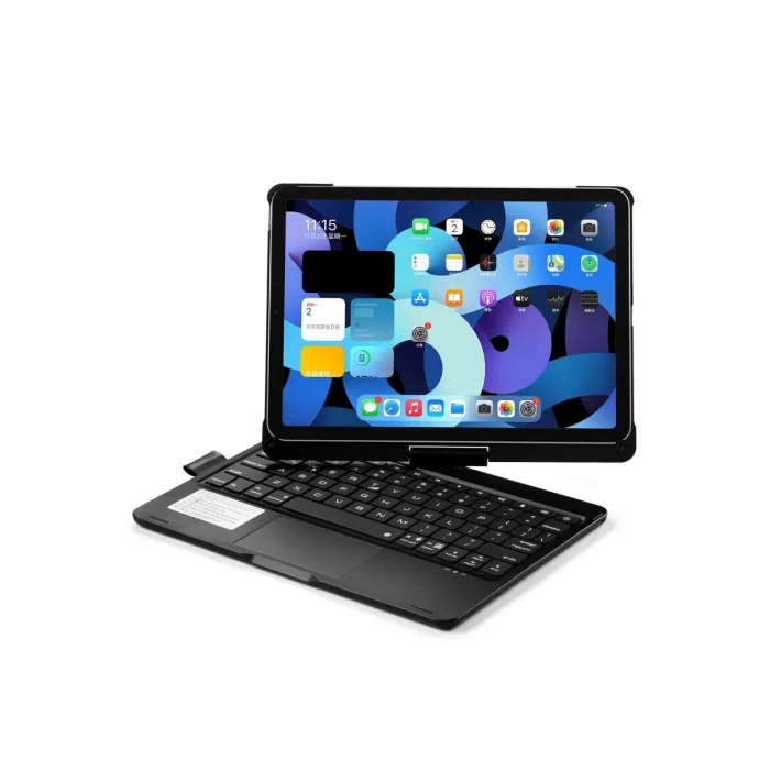 BUĞZ İpad Pro 11 (2021) Kılıf Magic Dönen Klavyeli Tablet Kılıf - Siyah