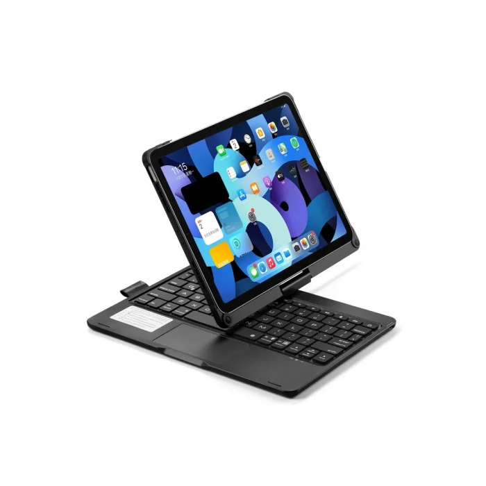 BUĞZ İpad Pro 11 (2021) Kılıf Magic Dönen Klavyeli Tablet Kılıf - Siyah