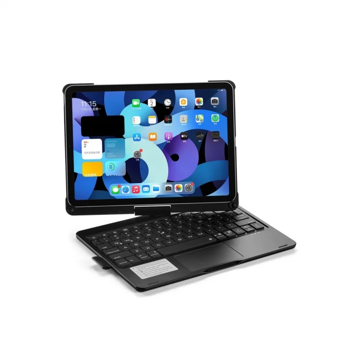 BUĞZ İpad Pro 11 (2021) Kılıf Magic Dönen Klavyeli Tablet Kılıf - Siyah