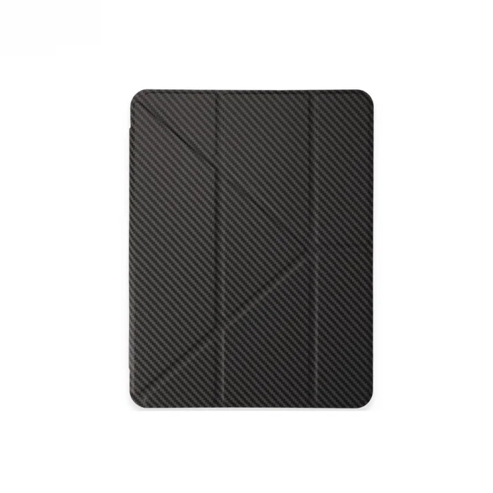 BUĞZ İpad Pro 11 (2024) Kılıf Color Karbon Tablet Kılıfı - Koyu Gri