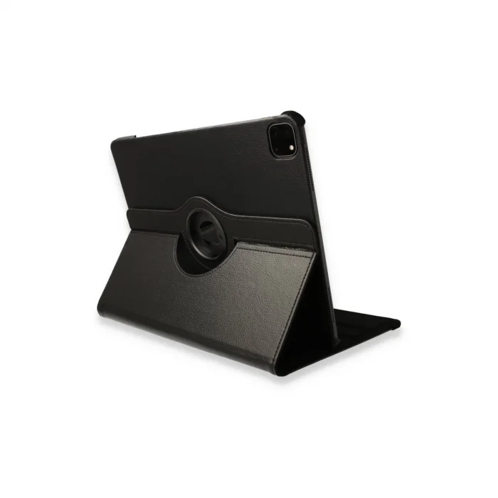 BUĞZ İpad Pro 12.9 (2021) Kılıf 360 Tablet Deri Kılıf - Siyah