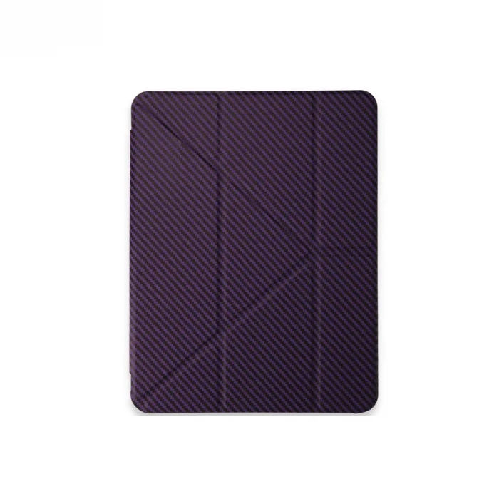 BUĞZ İpad Pro 13 (2024) Kılıf Color Karbon Tablet Kılıfı - Derin Mor