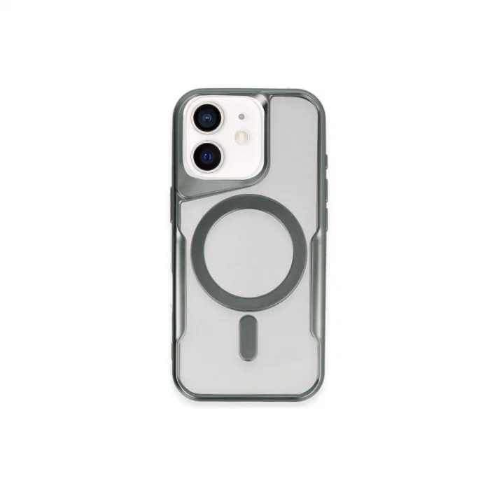 BUĞZ İphone 11 Kılıf Boyi Magsafe Silikon Kapak - Yeşil