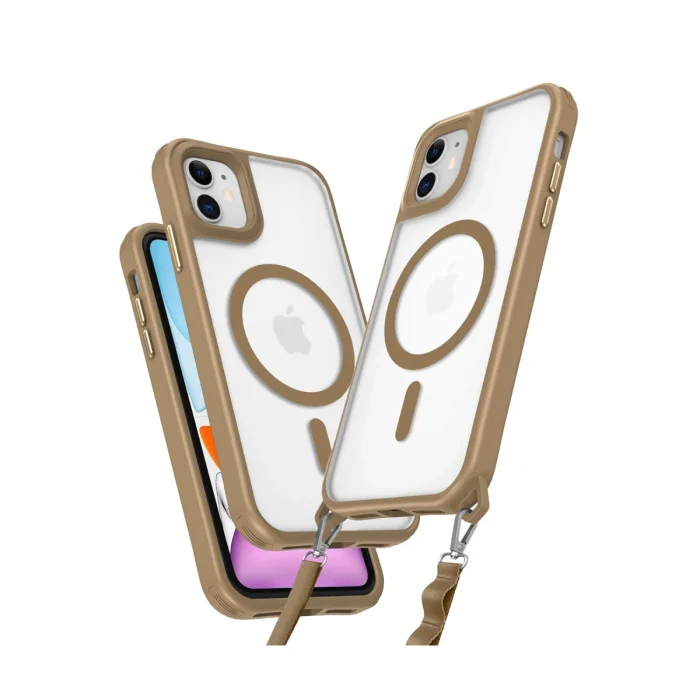 BUĞZ İphone 11 Kılıf Enka Magsafe Silikon Kılıf - Desert