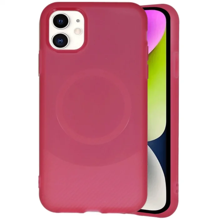 BUĞZ İphone 11 Kılıf Maya Karbon Kapak - Bordo