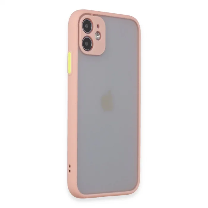 BUĞZ İphone 11 Kılıf Montreal Silikon Kapak - Pembe