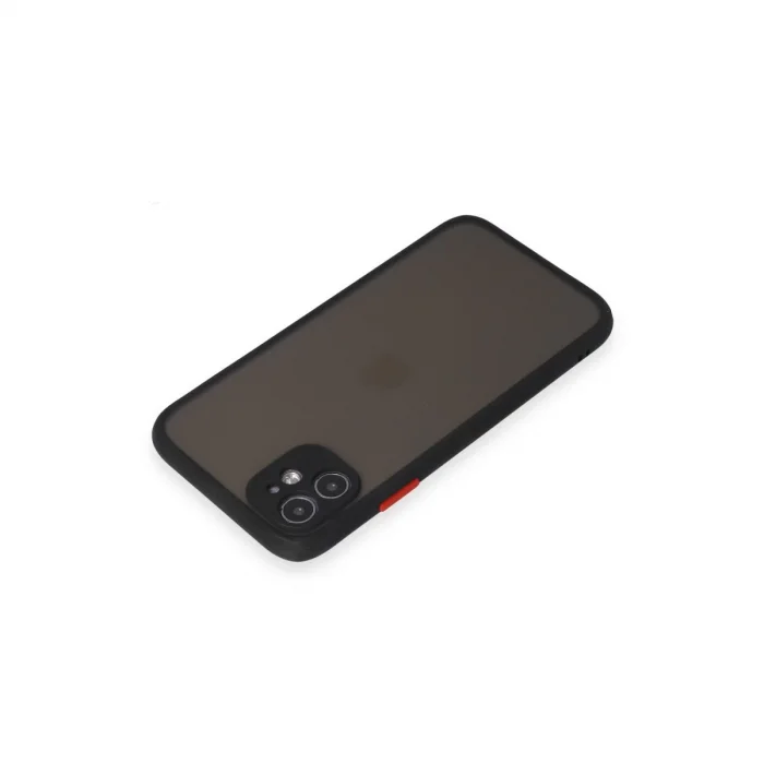 BUĞZ İphone 11 Kılıf Montreal Silikon Kapak - Siyah