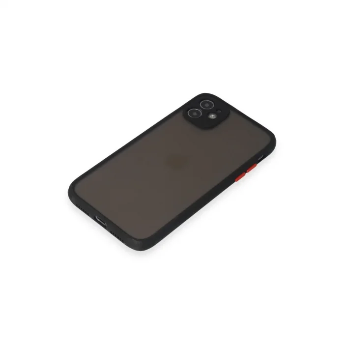 BUĞZ İphone 11 Kılıf Montreal Silikon Kapak - Siyah