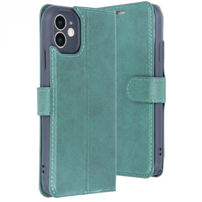 BUĞZ İphone 11 Kılıf Trend S Plus Kapaklı Kılıf - Yeşil