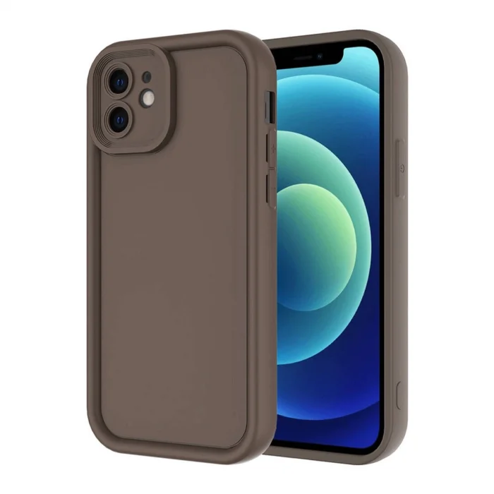 BUĞZ İphone 11 Kılıf Viera Silikon - Kahverengi