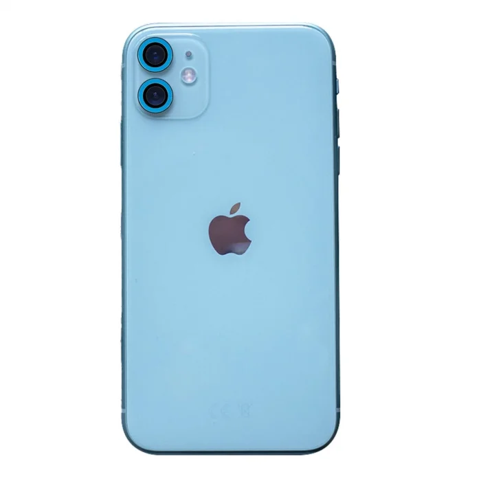 BUĞZ İphone 11 Neon Fosforlu Kamera Lens - Mavi