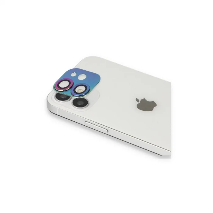 BUĞZ İphone 11 Pers Alüminyum Kamera Lens - Rainbow