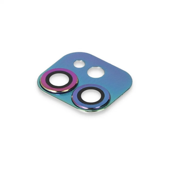 BUĞZ İphone 11 Pers Alüminyum Kamera Lens - Rainbow