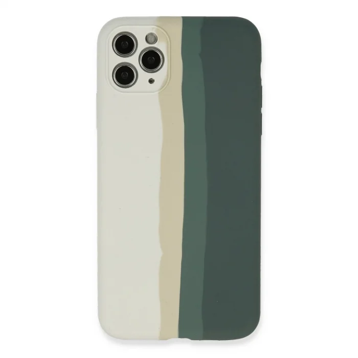 BUĞZ İphone 11 Pro Kılıf Ebruli Lansman Silikon - Beyaz-gri