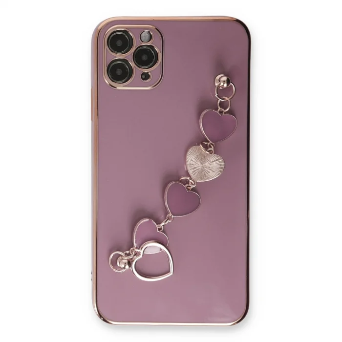 BUĞZ İphone 11 Pro Kılıf Esila Silikon - Mor