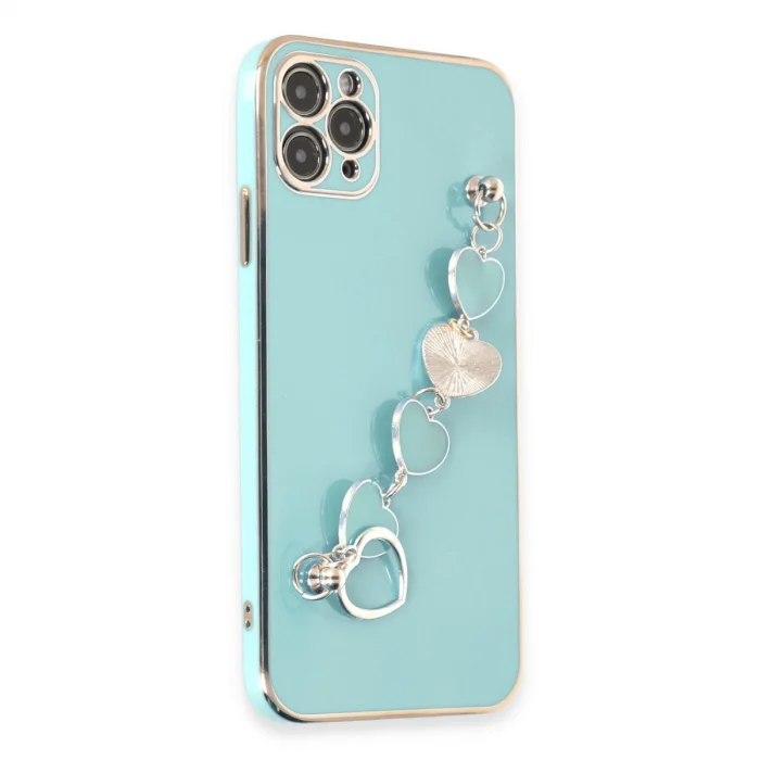 BUĞZ İphone 11 Pro Kılıf Esila Silikon - Su Yeşili