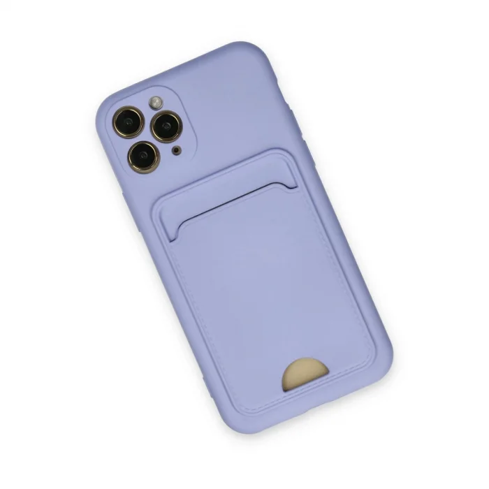 BUĞZ İphone 11 Pro Kılıf Kelvin Kartvizitli Silikon - Lila