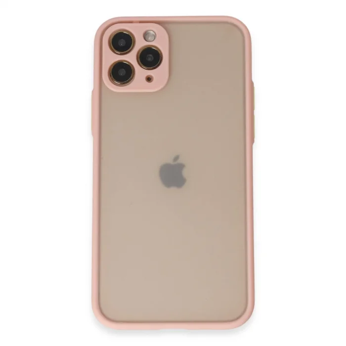 BUĞZ İphone 11 Pro Kılıf Montreal Silikon Kapak - Pembe