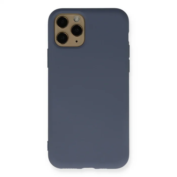BUĞZ İphone 11 Pro Kılıf Nano İçi Kadife Silikon - Gri