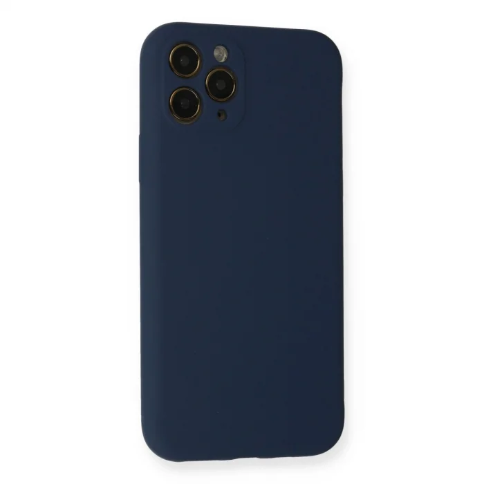 BUĞZ İphone 11 Pro Kılıf Nano İçi Kadife Silikon - Lacivert