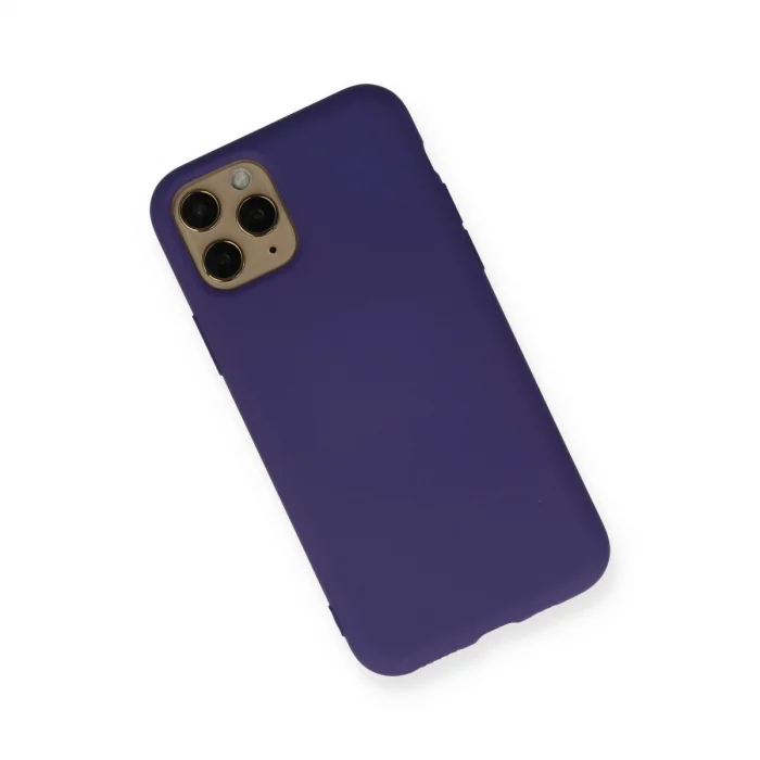 BUĞZ İphone 11 Pro Kılıf Nano İçi Kadife Silikon - Mor
