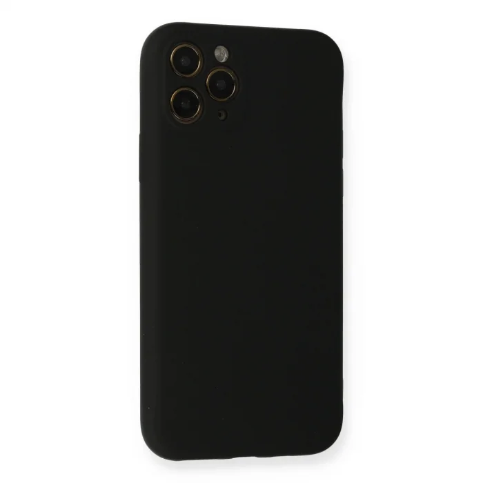 BUĞZ İphone 11 Pro Kılıf Nano İçi Kadife Silikon - Siyah