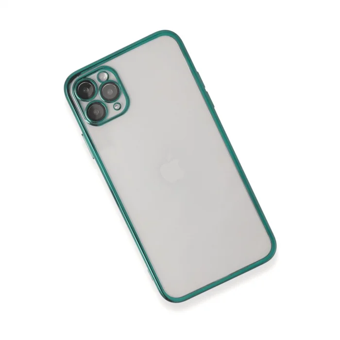 BUĞZ İphone 11 Pro Kılıf Razer Lensli Silikon - Yeşil
