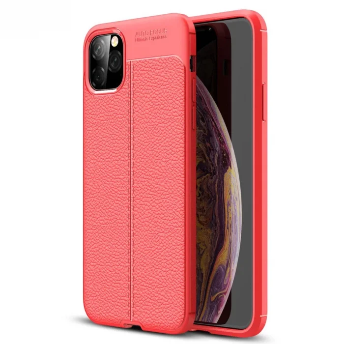 BUĞZ İphone 11 Pro Max Kılıf Auto Focus Kapak - Kırmızı