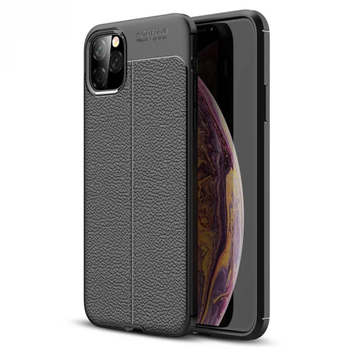 BUĞZ İphone 11 Pro Max Kılıf Auto Focus Kapak - Siyah