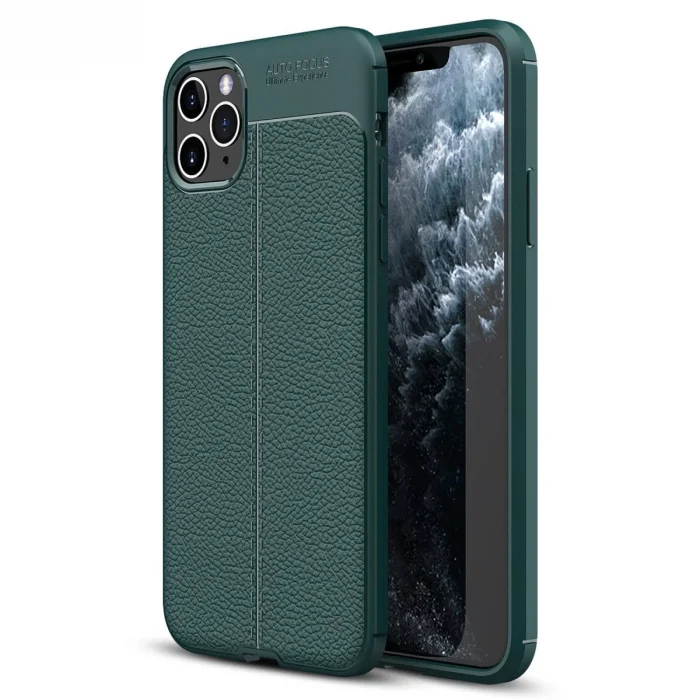 BUĞZ İphone 11 Pro Max Kılıf Auto Focus Kapak - Yeşil