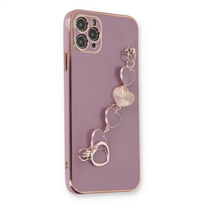 BUĞZ İphone 11 Pro Max Kılıf Esila Silikon - Mor