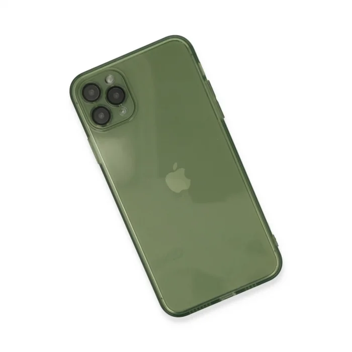 BUĞZ İphone 11 Pro Max Kılıf Fly Lens Silikon - Yeşil