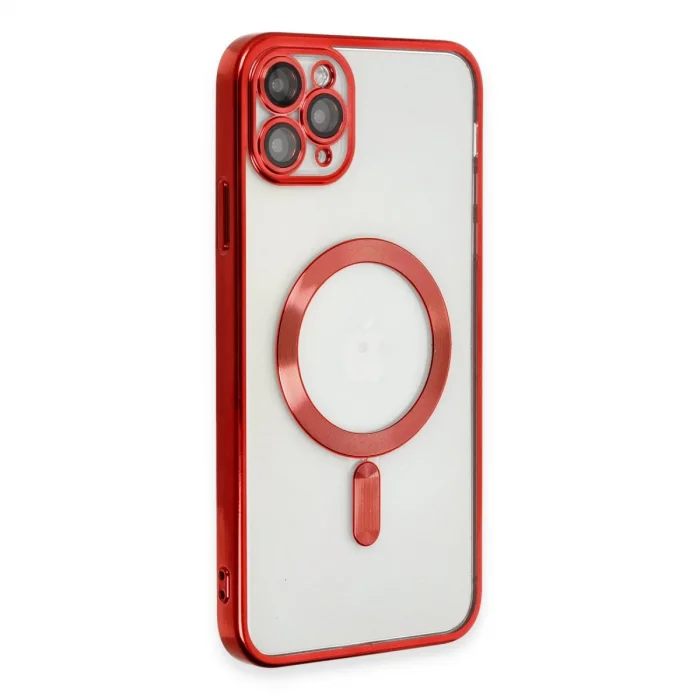 BUĞZ İphone 11 Pro Max Kılıf Kross Magneticsafe Kapak - Kırmızı