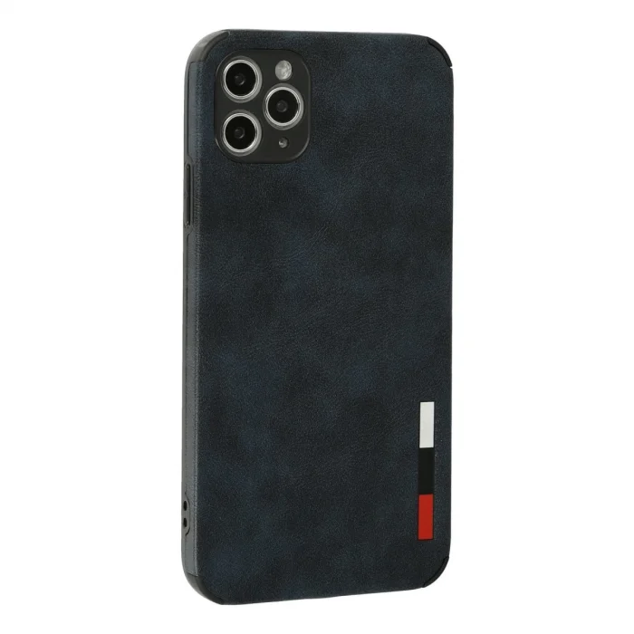 BUĞZ İphone 11 Pro Max Kılıf Loop Deri Silikon - Lacivert