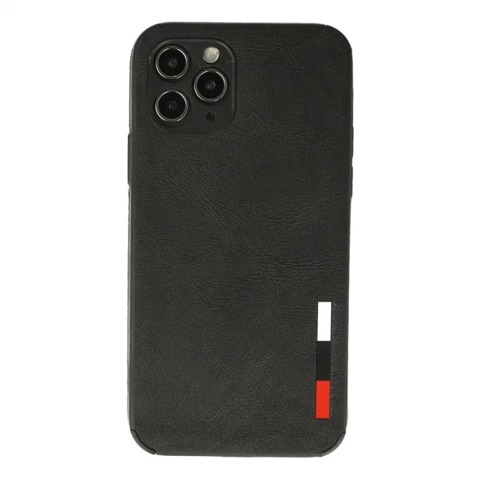 BUĞZ İphone 11 Pro Max Kılıf Loop Deri Silikon - Siyah