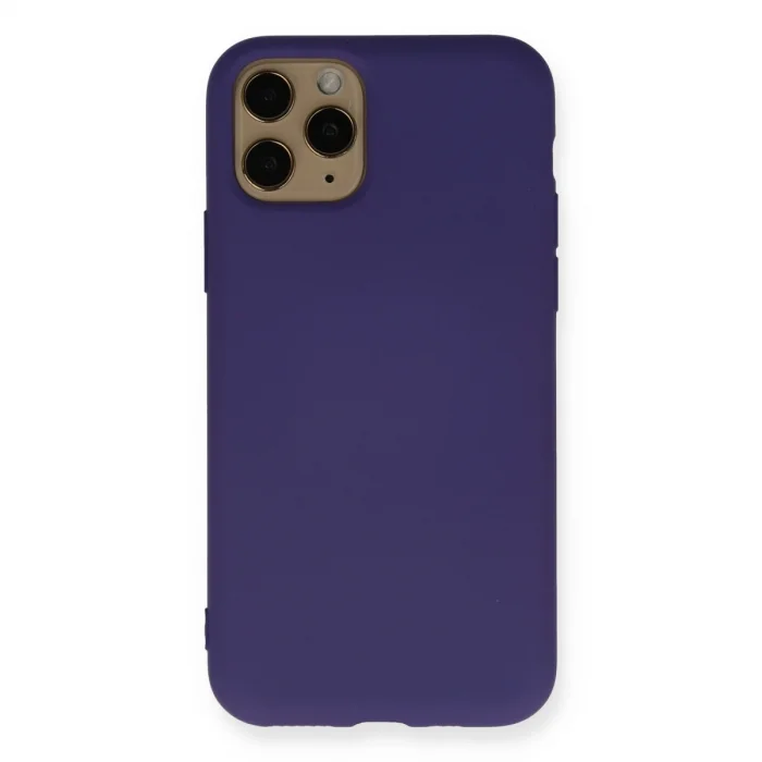 BUĞZ İphone 11 Pro Max Kılıf Nano İçi Kadife Silikon - Mor