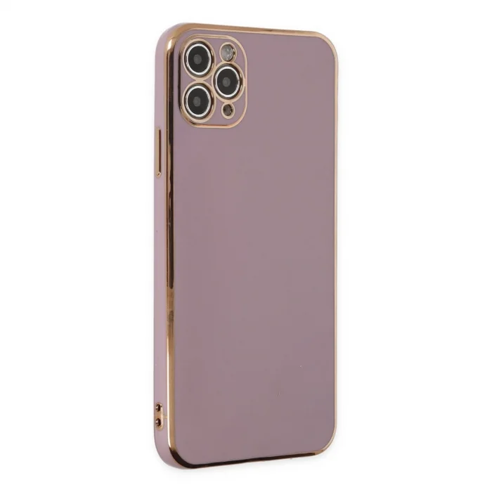 BUĞZ İphone 11 Pro Max Kılıf Volet Silikon - Mor