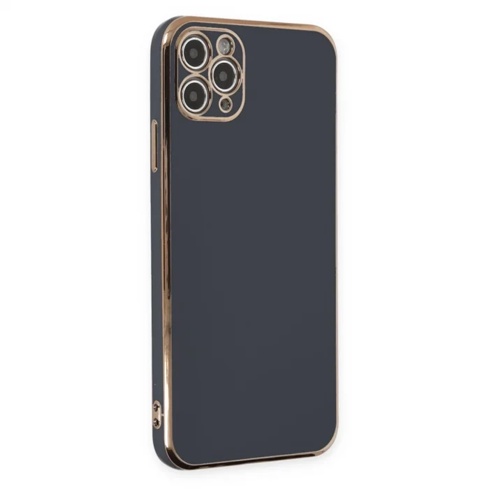 BUĞZ İphone 11 Pro Max Kılıf Volet Silikon - Siyah