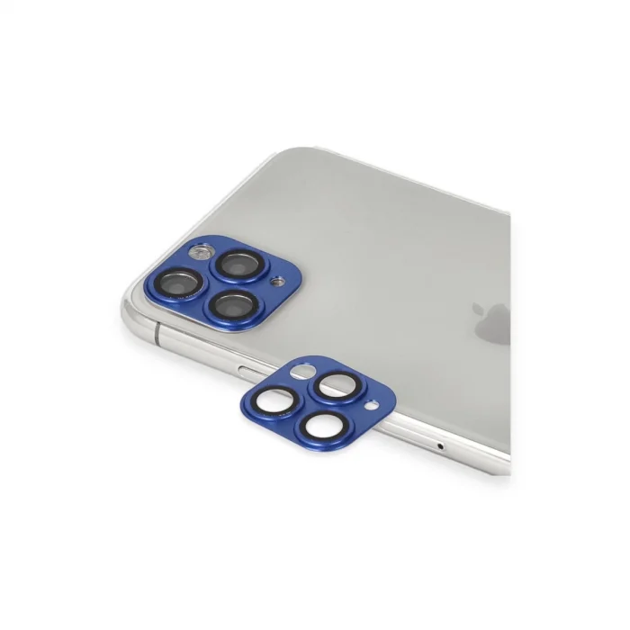 BUĞZ İphone 11 Pro Max Pers Alüminyum Kamera Lens - Lacivert