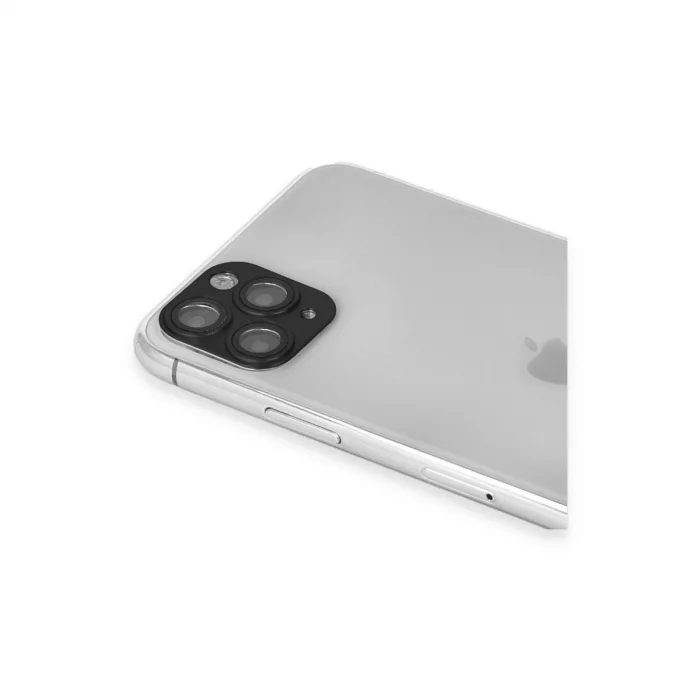 BUĞZ İphone 11 Pro Max Pers Alüminyum Kamera Lens - Siyah