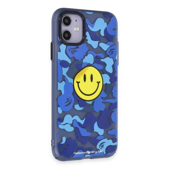 BUĞZ İphone 12 Kılıf Apollo Magneticsafe Desenli Kapak - Apollo Mavi - 1