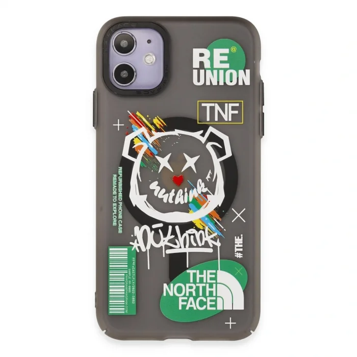 BUĞZ İphone 12 Kılıf Apollo Magneticsafe Desenli Kapak - Apollo Siyah - 2